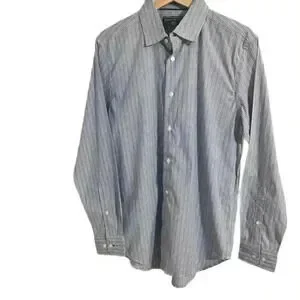 Report Collection Shirts | Report Collection Modern Fit Performance Stretch Blue Stripe Button Down 15 1/2 | Color: Blue/White | Size: 15.5 |